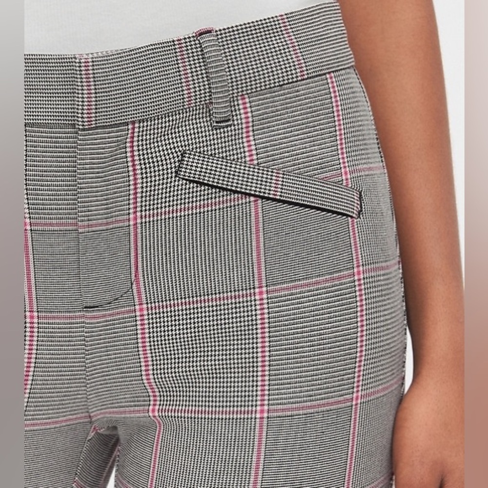Gap signature skinny ankle black and red plaid women's size 8